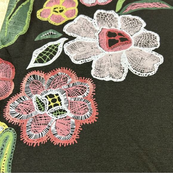 The Way floral print little black dress, size small - Picture 4 of 9